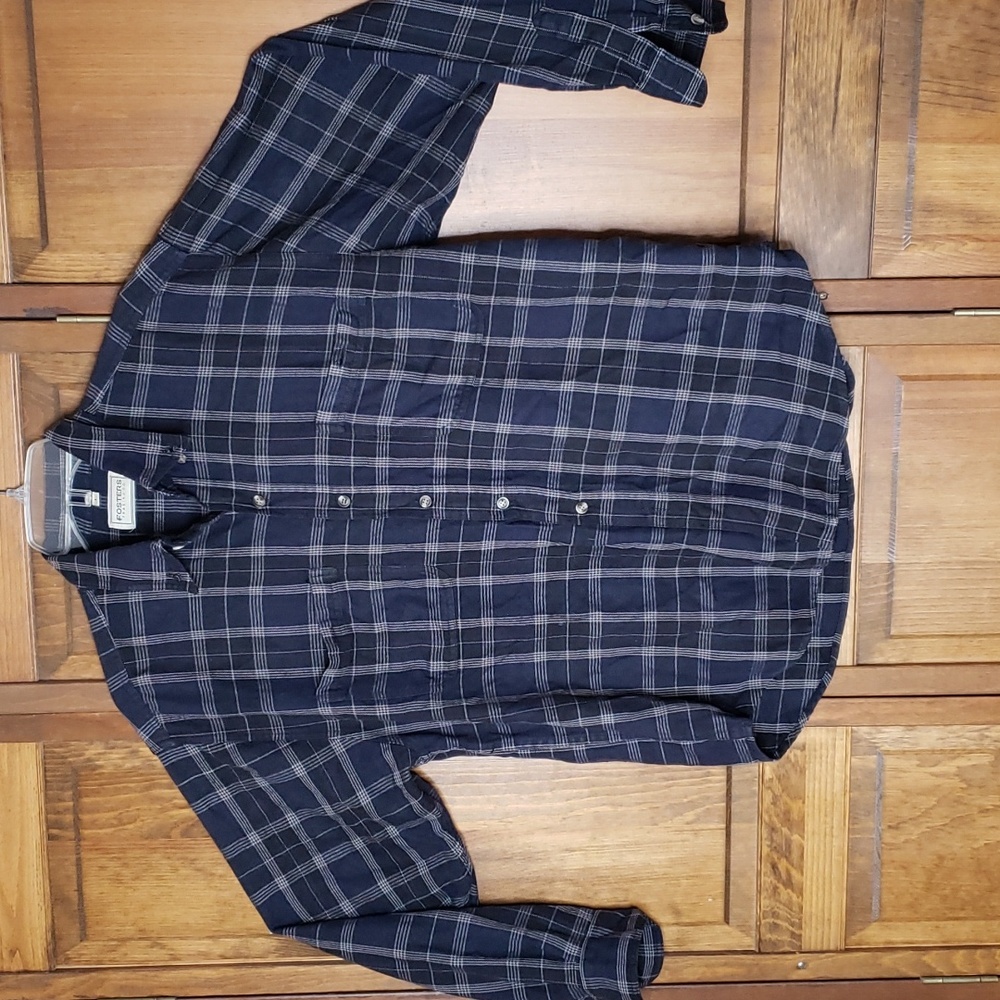 Fosters Trading Co. Plaid Flannel Shirt, Sz L